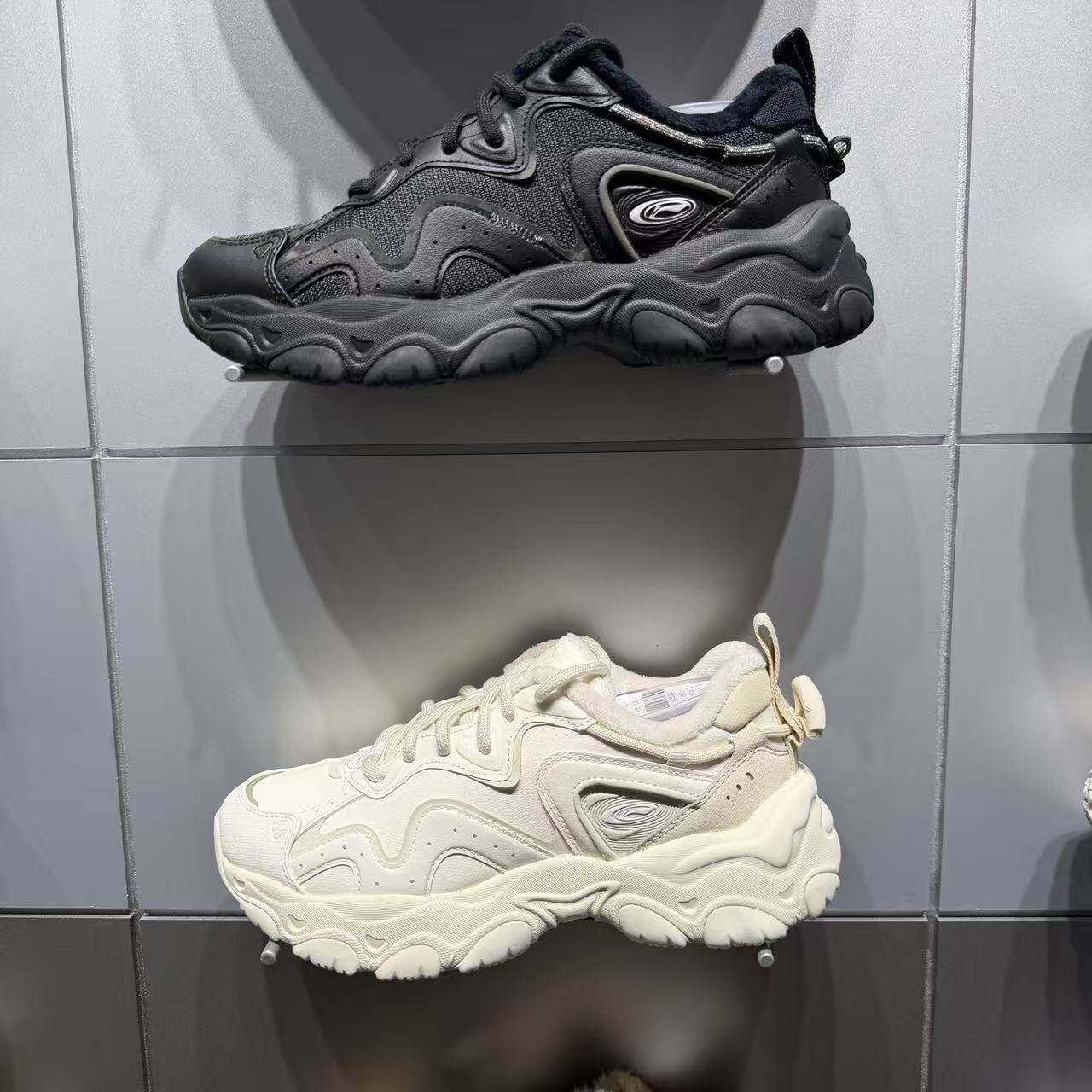 李宁女子系带保暖减震休闲鞋