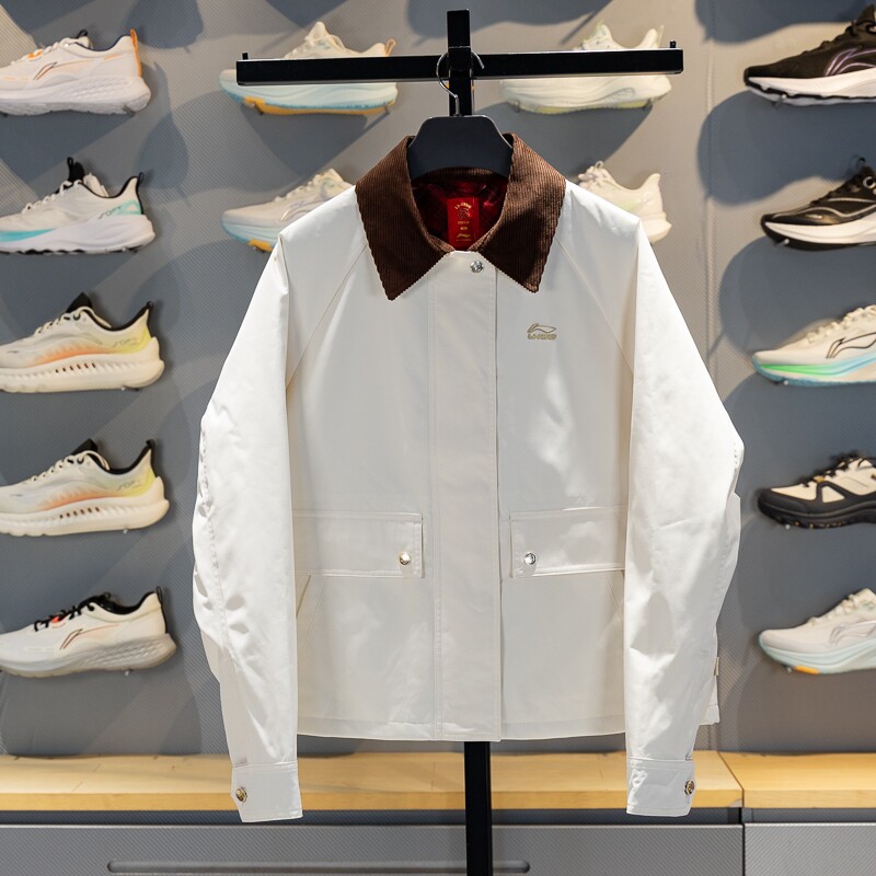 李宁女子棉服2026春季新款日进斗金系列防泼水保暖外套AJMW090