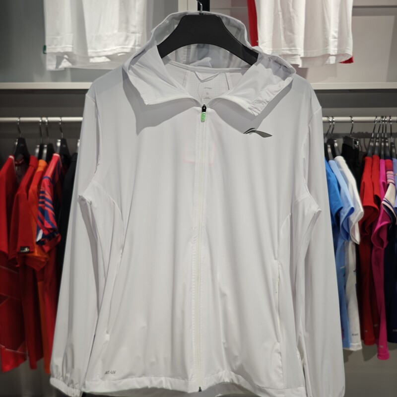 李宁运动风衣男子2024夏季新款轻薄速干冰感舒适防晒衣AFDU163