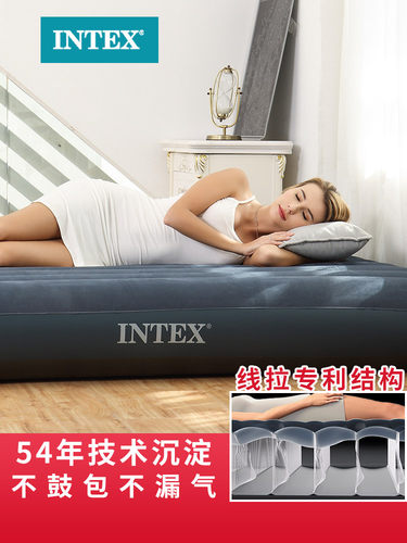 INTEX充气床单人双人气垫床加厚冲气床帐篷床便携床打地铺空起床 - 封面