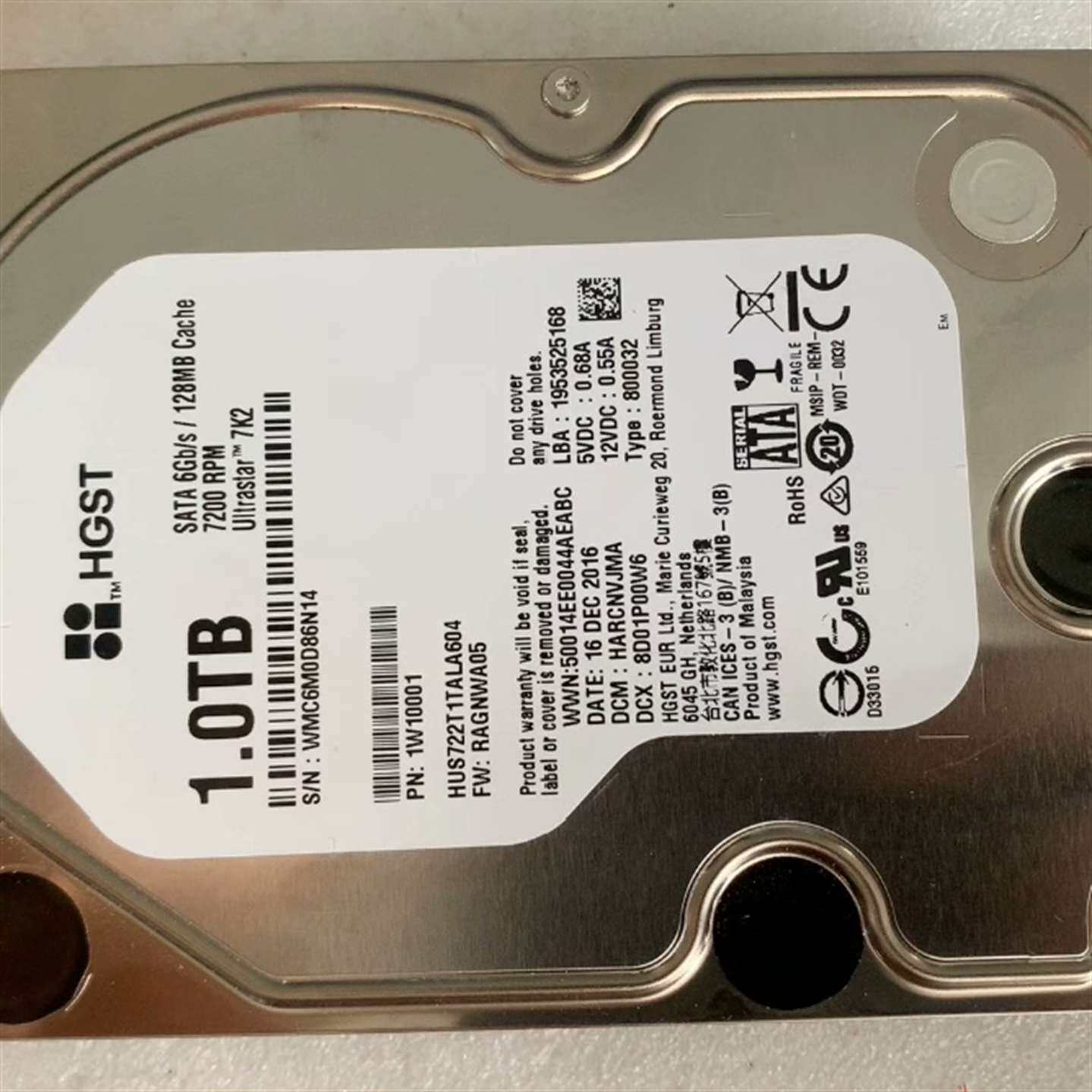 咨询日立 HGST 1TB 企业级硬盘 HUS722T1TALA议价