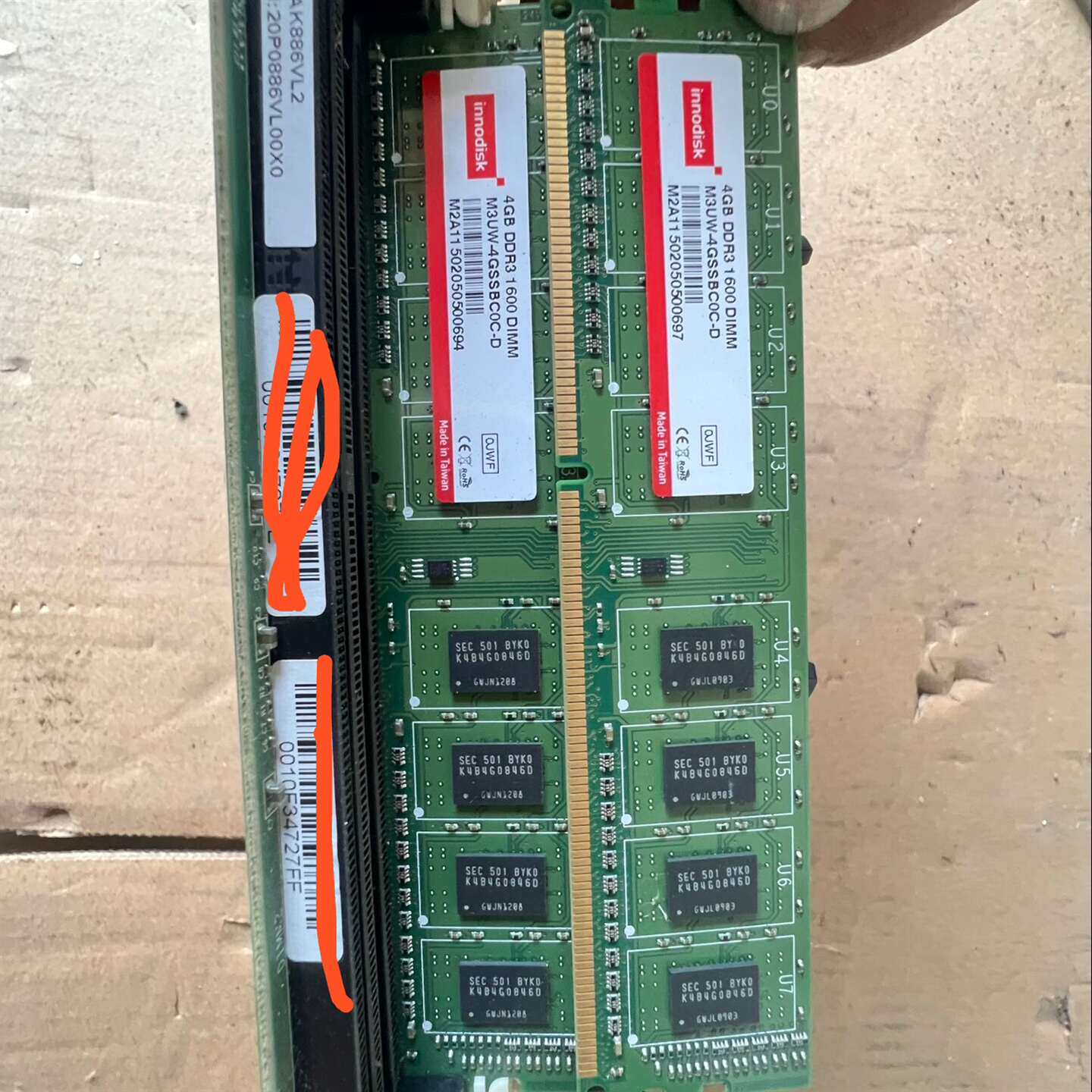 咨询拆机Innodisk DDR3 1600 4G内存条,型号M议价