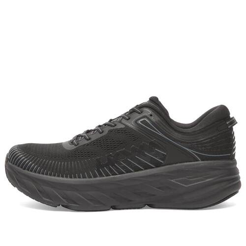 海外代购Hoka OneOne男士跑步鞋缓震回弹舒适透气低帮全黑配色