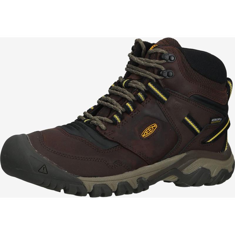 代购KEEN男士Ridge Flex徒步鞋防水防滑缓震登山鞋中帮系带户外鞋