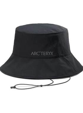代购ARCTERYX始祖鸟女士帽子防晒遮阳轻便防水户外夏季渔夫帽