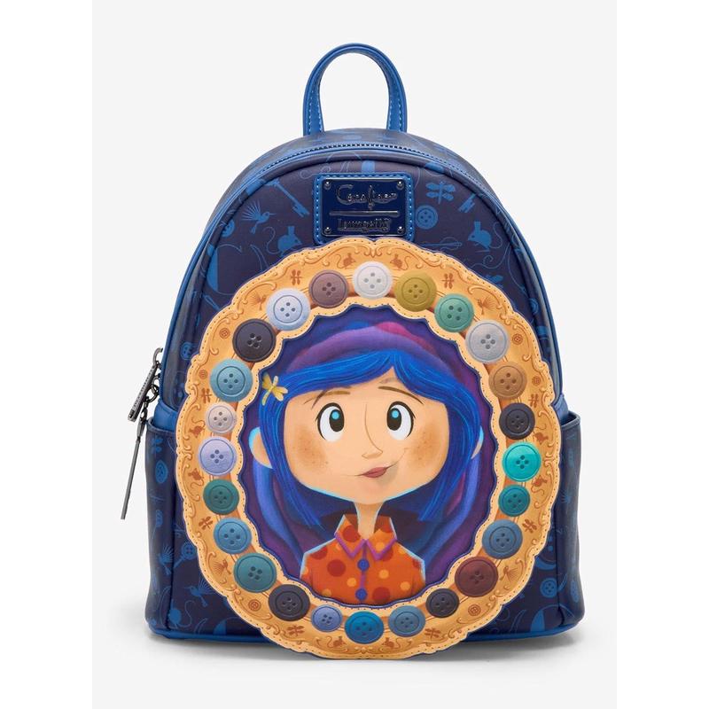 代购Loungefly双肩背包日常携带轻便印花《怪诞小镇》造型迷你双