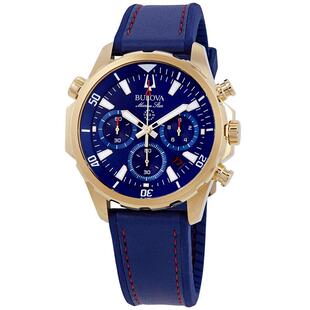 海外代购BULOVA/宝路华男士手表欧美腕表计时码表日历显示不锈钢
