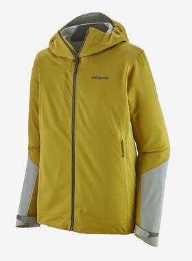 代购PATAGONIA男士冲锋衣防水防风户外夹克连帽长袖软壳Upstride