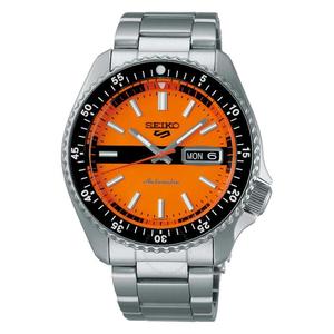 精工SEIKO 24新款日韩腕表正品男表银色钢带时尚休闲石英表SRPK11