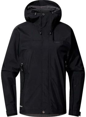 代购HAGLOFS女士冲锋衣防水防风透气硬壳外套连帽长袖夹克Astral