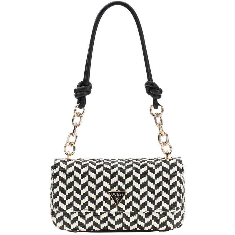 代购GUESS女士手提包轻便携带日常出行时尚搭配容量适中黑白格纹