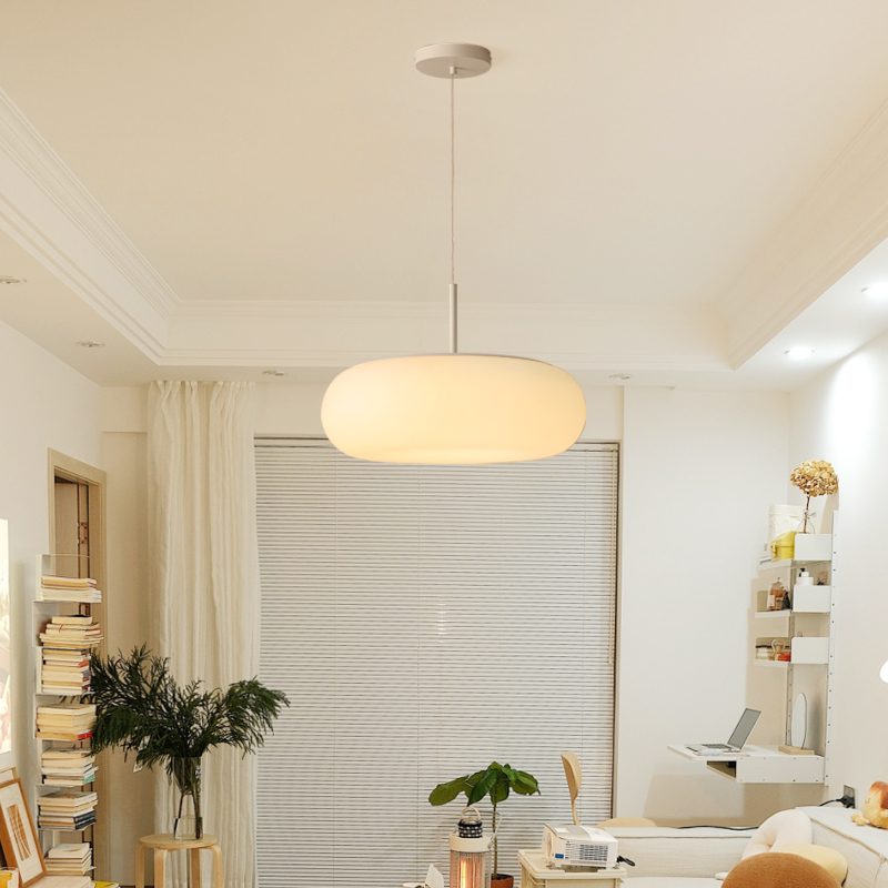 奶油风LED卧室吸顶灯书房现代简约护眼全光谱玄关过道餐厅吊灯具