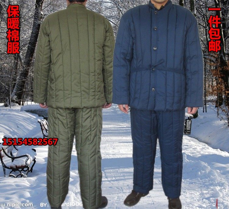 老式棉衣棉裤套装冷库煤矿井下棉服石油工人演出男女劳保蓝绿棉袄