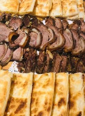 北京利桥顺酒楼驴紫盖带皮驴肉火烧卤驴五花肉肥瘦即食熟