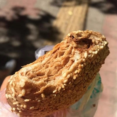 北京牛街满记烧饼清真麻酱烧饼椒盐烧饼散装即食熟食面食芝麻饼