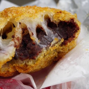 北京虎坊桥京天红酒家京天红炸糕红豆沙耳朵眼小零食保质期10天