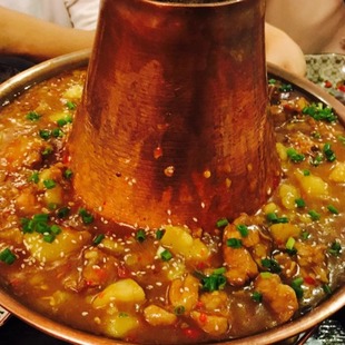 北京火烧云傣家菜馆招牌油焖鸡铜锅牛蛙午餐晚餐小米辣保质期7天
