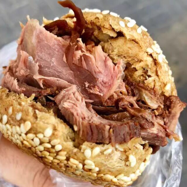 牛街清真老北京马记烧饼 烧饼夹牛肉芝麻馅饼即食熟食北京小吃