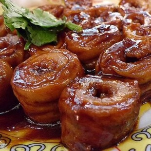 余涛推荐北京西四砂锅居招牌九转肥肠大肠1份现做即食熟食京味菜