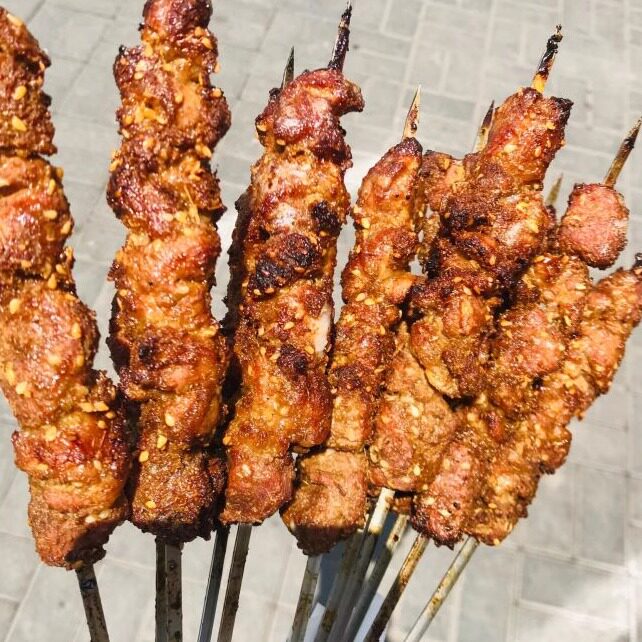 北京景泰马记便民超市羊肉串电烤羊腱子肉即食熟食不腻瘦肉