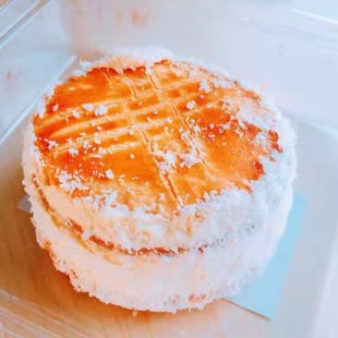 北京1983面包房椰丝排椰蓉奶油椰丝饼面包糕点心小时候味道