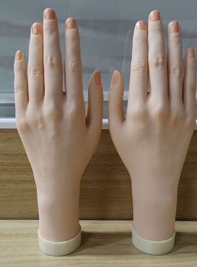 美甲练习手模模具假手指模型插甲片展示架手指可弯曲立体仿真手模