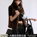 排骨羽绒服 JCAESAR 90%白鸭绒 双面穿皮草马甲 保暖御寒 WOMEN