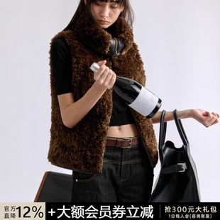 排骨羽绒服 JCAESAR 90%白鸭绒 双面穿皮草马甲 保暖御寒 WOMEN