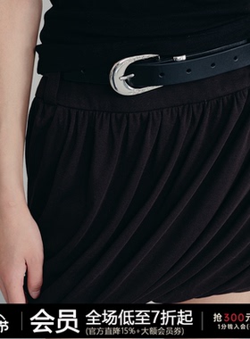 JCAESAR BALLOON KILT 扭转气球裙 桑蚕丝山羊绒混纺 双腰头