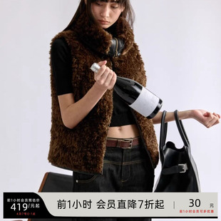 90%白鸭绒 JCAESAR WOMEN 双面穿皮草马甲 保暖御寒 排骨羽绒服