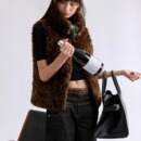 排骨羽绒服 JCAESAR 90%白鸭绒 双面穿皮草马甲 保暖御寒 WOMEN