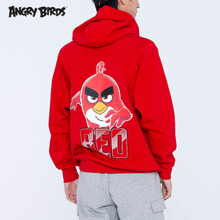 BIRDS 小鸟男士 愤怒 ANGRY 卫衣连帽套衫 秋冬宽松纯棉上衣街头潮