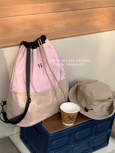 9class 博主同款 户外机能风双肩包 大容量抽绳书包 EnergeticGirl