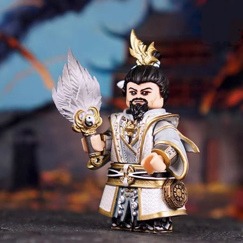 三国人仔五虎将马超诸葛亮关羽张飞刘备桃园结义拼装人仔玩具