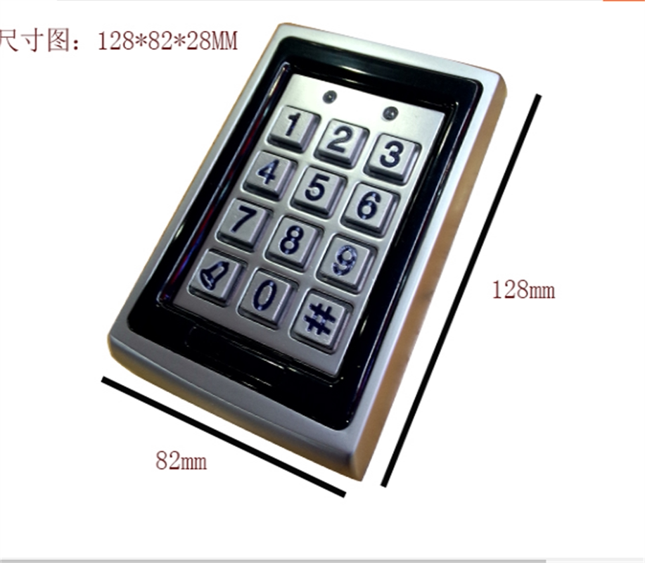 热卖金属门禁一体机 ID 密码键盘刷卡机K1 外接读头系统1万用户