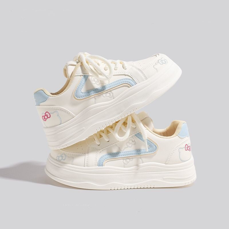 爆款休闲风厚底面包小白鞋女2026春季新款ins百搭学生板鞋