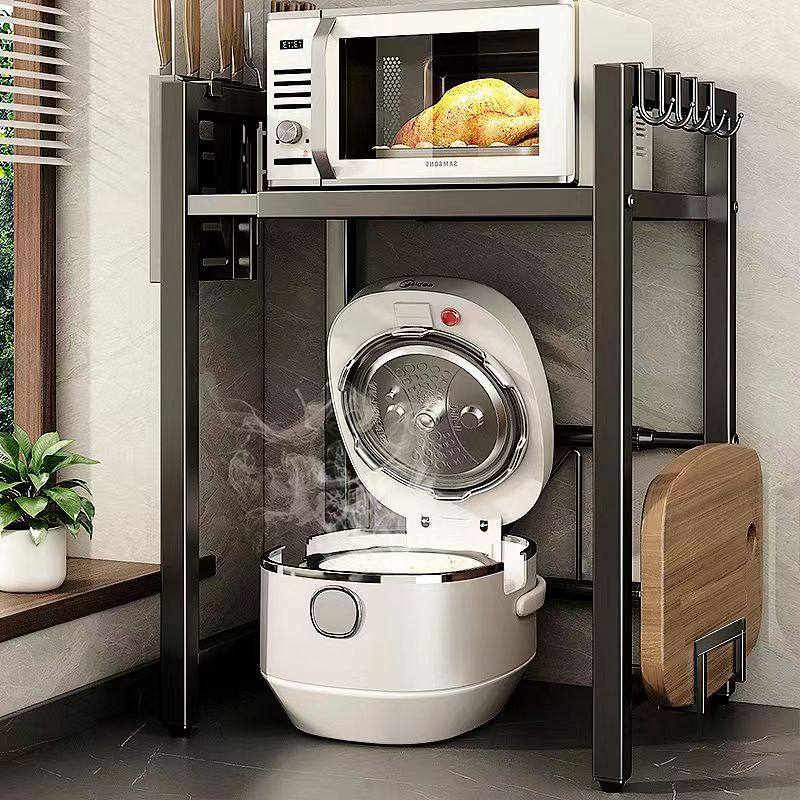 厨房电饭煲置物架微波炉架子可伸缩多功能台面烤箱空气炸锅收纳架,厨房/烹饪用具,抹布架/厨房清洁收纳架,淘宝优惠券,粉丝福利购,淘宝优惠卷