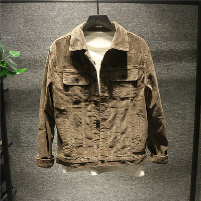 himan高端纯棉灯芯绒复古工装