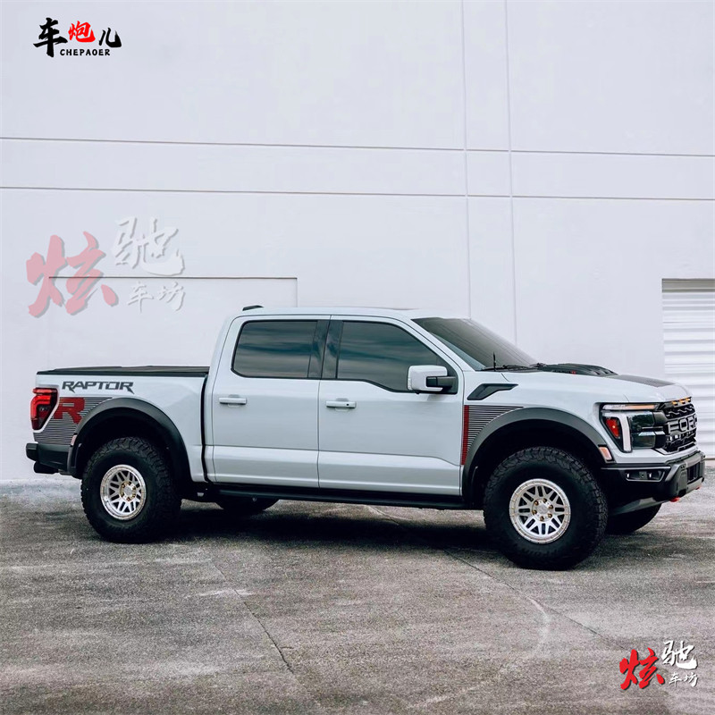 适用福特猛禽F-150车贴拉花Ranger游骑侠皮卡引擎盖改装车身贴纸