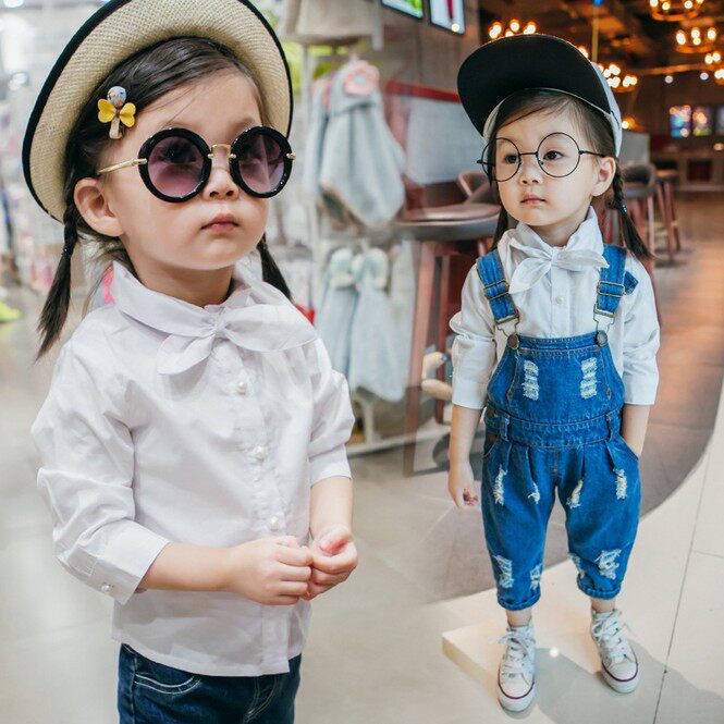 Chemise fille à manche longue - Ref 2086227 Image 1