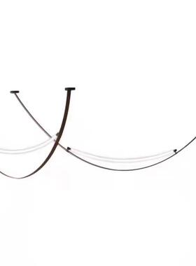 意大利设计师皮带岛台餐厅吊灯极简前台吧台创意样板房客厅复式灯