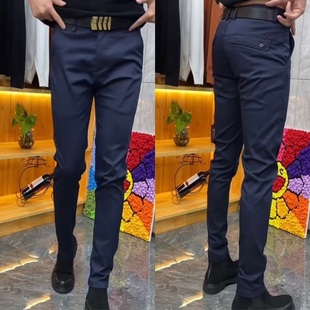 商务休闲裤 弹力气质小脚裤 男士 潮流青年修身 简约净版 3601秋冬新款