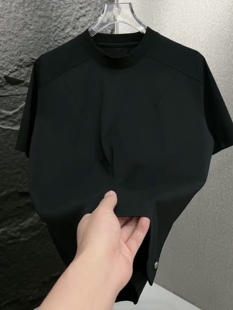 时尚 夏季 T恤2026新款 圆领休闲短袖 潮流百搭气质青年流行体恤 男士