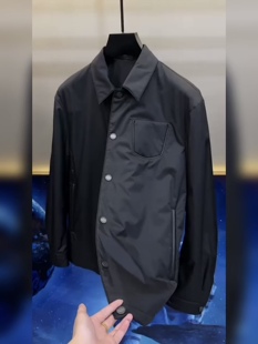 潮流百搭休闲保暖商务气质青年外套 翻领轻薄棉服2026时尚 春季 男士