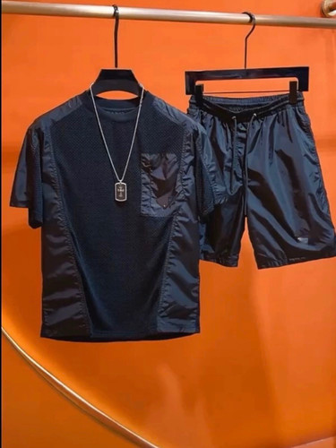2025男士夏季薄款速干短袖短裤