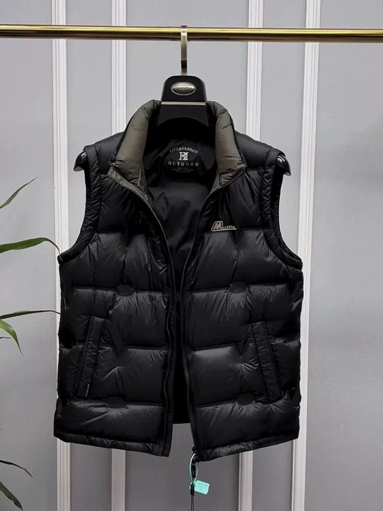 冬季新款男士立领羽绒马甲2025时尚潮流简约百搭休闲保暖坎肩潮男,男装,常规马甲,淘宝优惠券,粉丝福利购,淘宝优惠卷