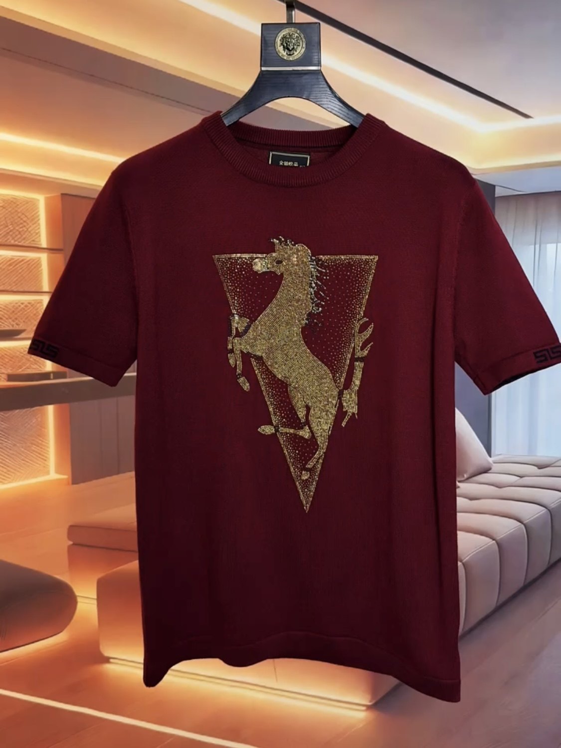 春季男士本命年短袖针织衫2026新款时尚潮流烫钻百搭休闲青年毛衣,男装,针织衫/毛衣,淘宝优惠券,粉丝福利购,淘宝优惠卷