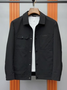 时尚 翻领休闲夹克2026新款 潮流百搭商务气质青年流行外套 男士 春季