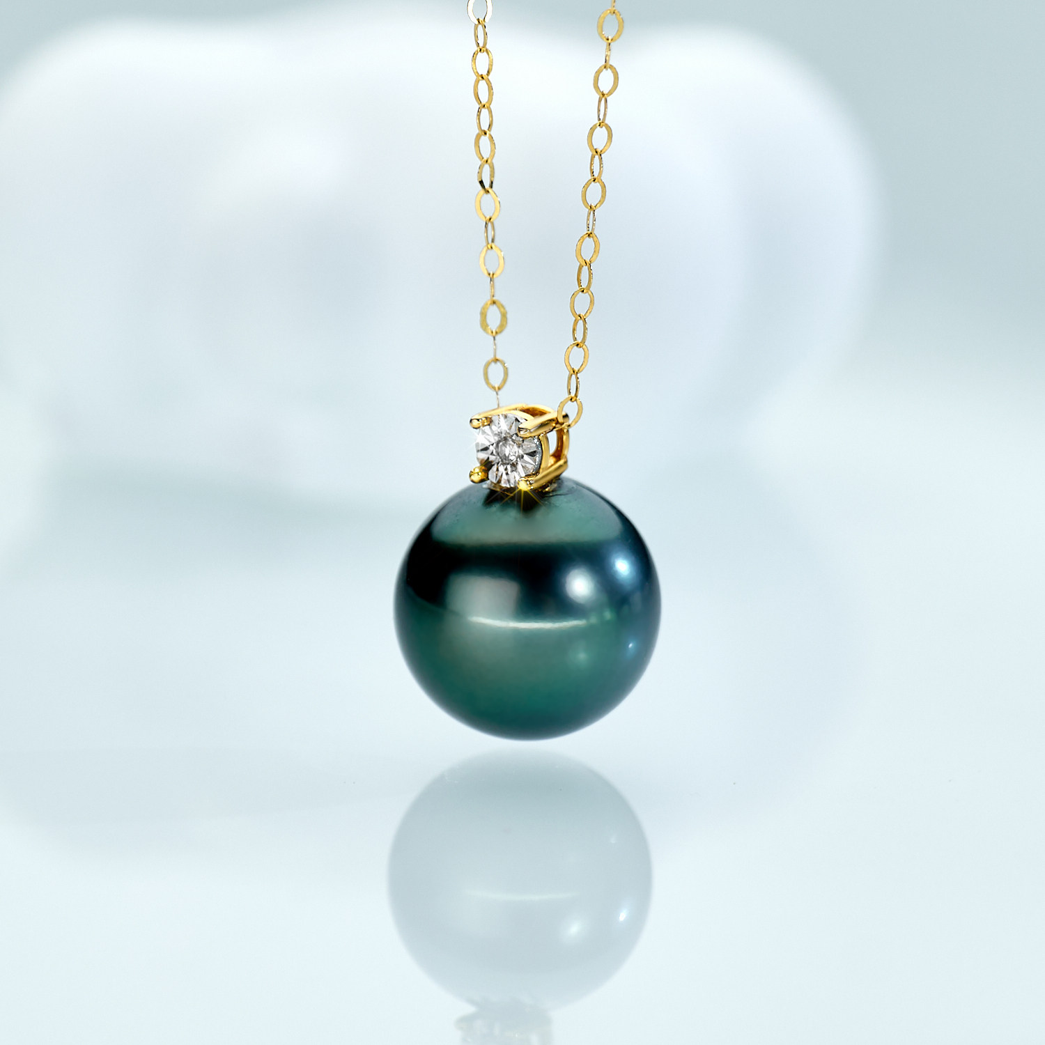 “戴妃款”海水大溪地吊坠  11-12mm （送S925银链）912H000DY