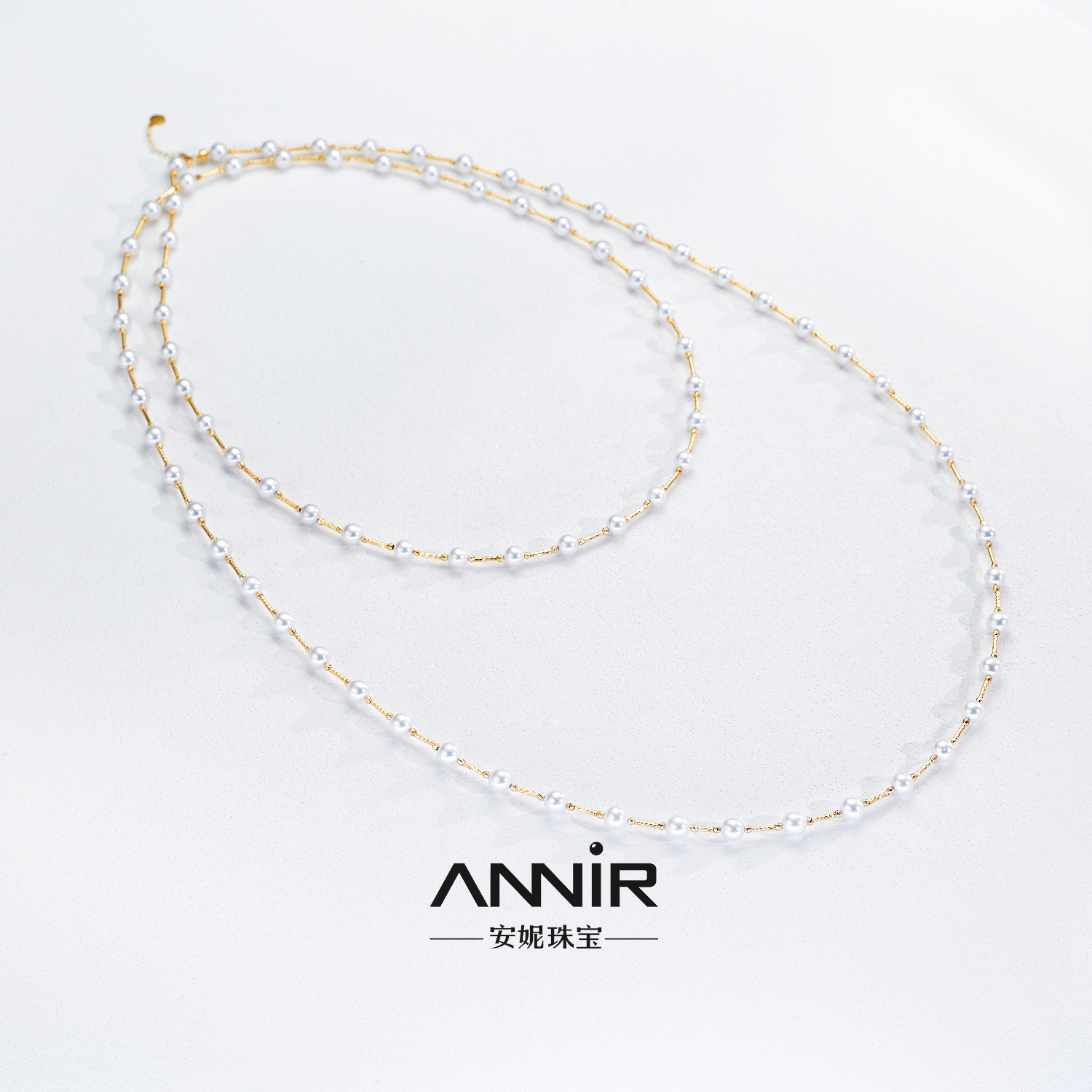 琉璃“一往情深”18K金 满天星长链  5-6mm 1570H00DY（约120cm）